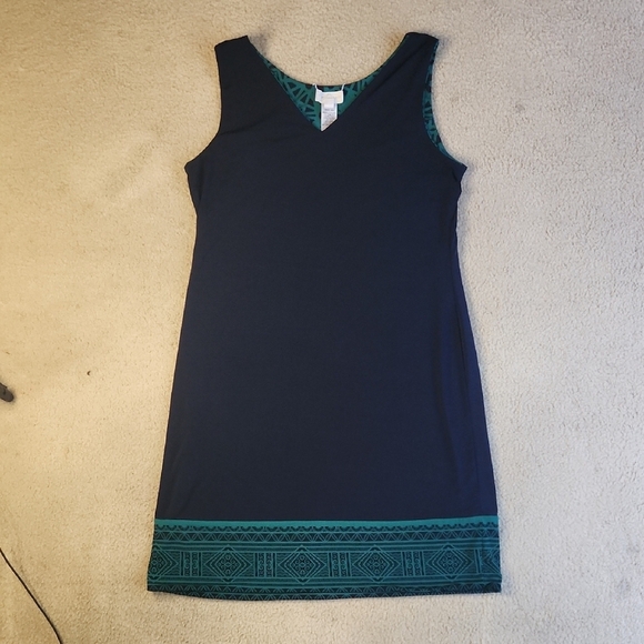 Stitch Fix Magnolia Grace reversible navy and green dress Size Large - Picture 4 of 8